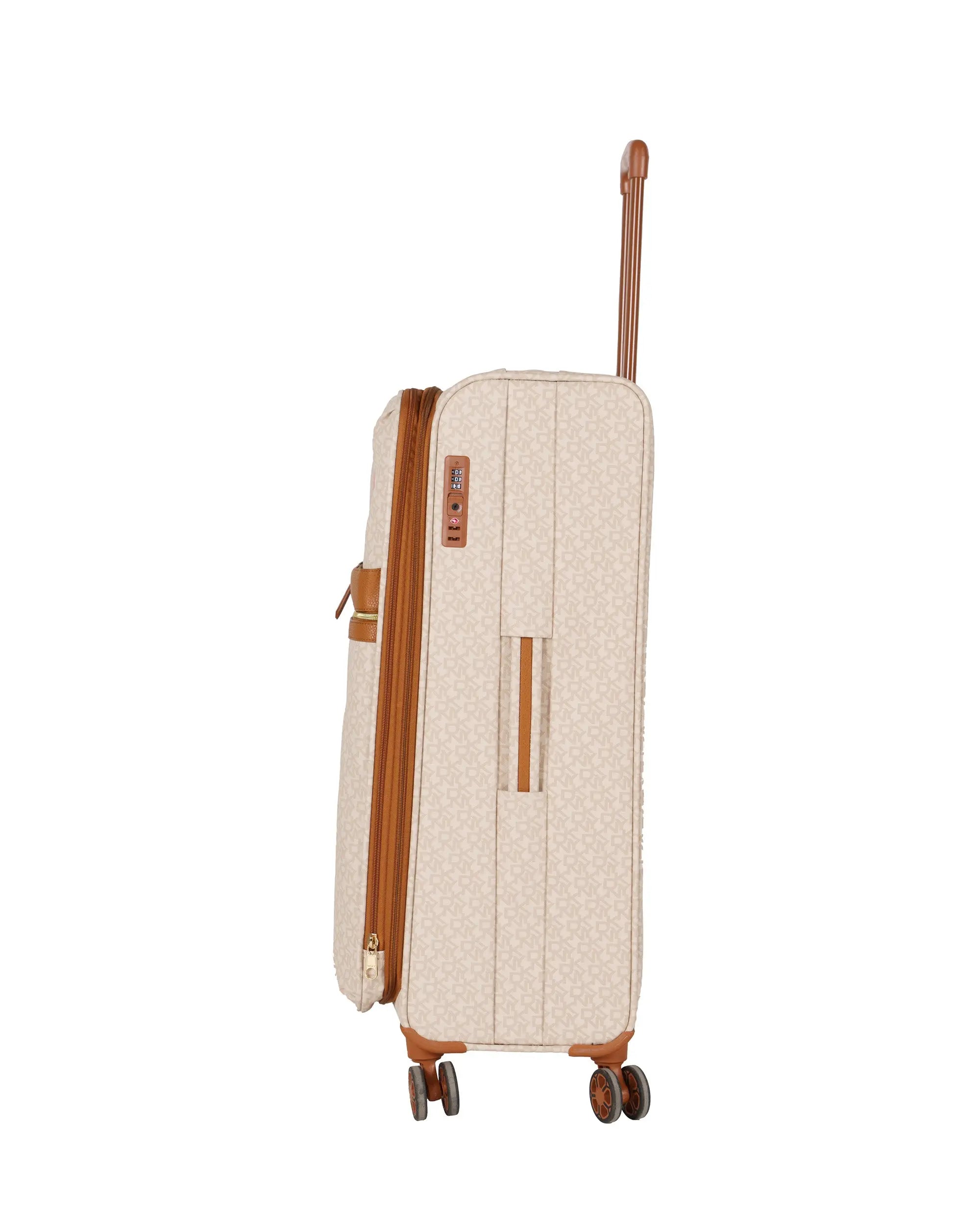 DKNY Beige Large Luggage - BEVAVA