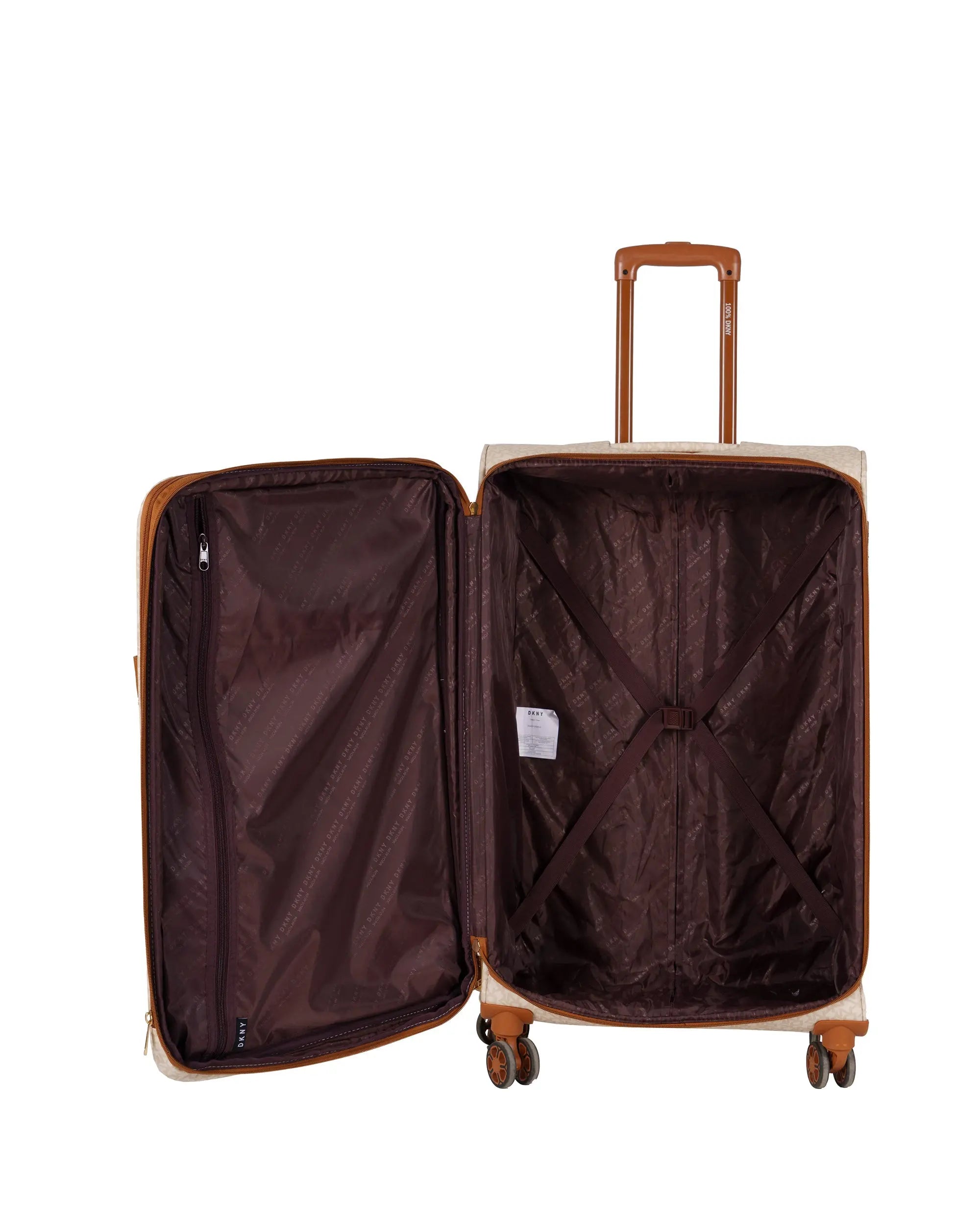 DKNY Beige Large Luggage - BEVAVA