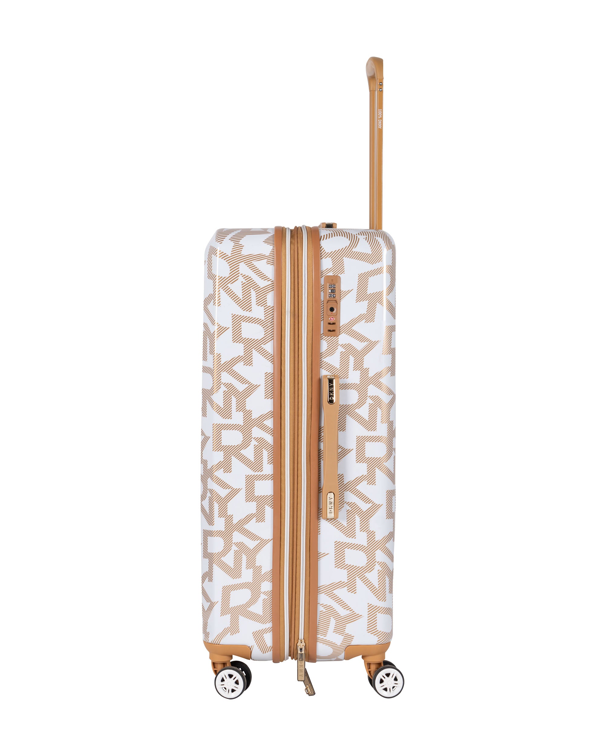 DKNY - حقيبة سفر كبيرة بيضاء