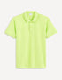 100% Cotton Pique Polo Shirt_TEONE_ACID GREEN_01