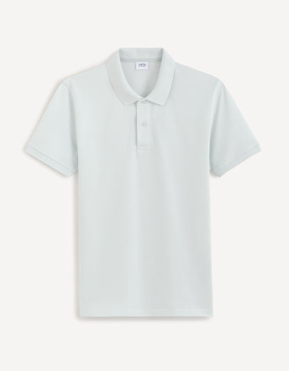100% Cotton Pique Polo Shirt_TEONE_LIGHT BLUE 02_02