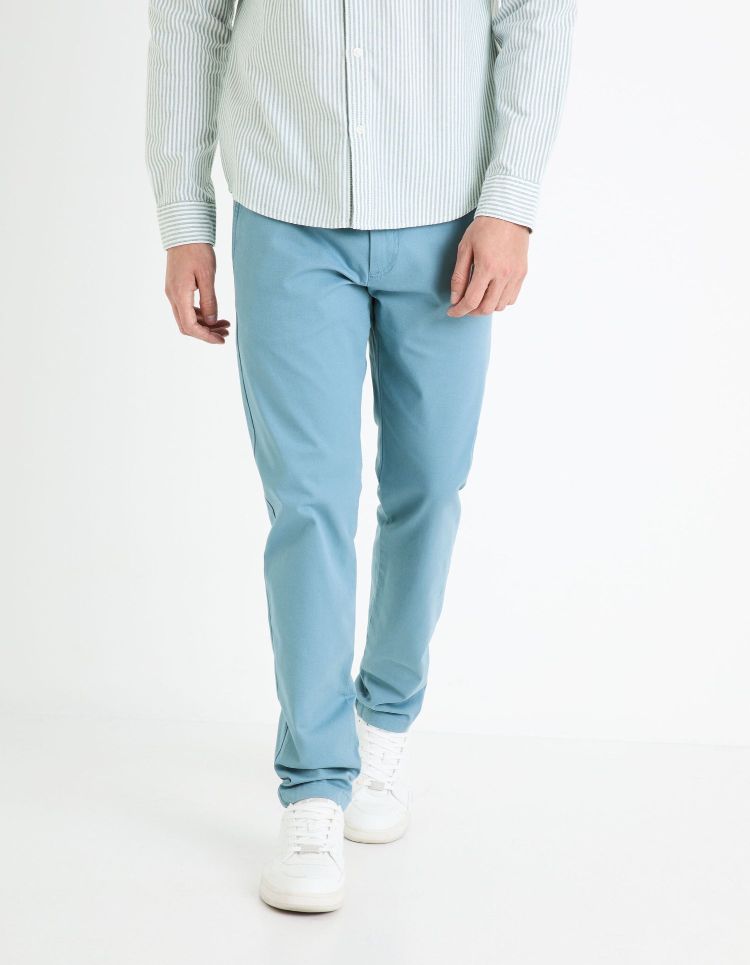 Slim Chino Pants_TOCHARLES_BLUE WAVE_01