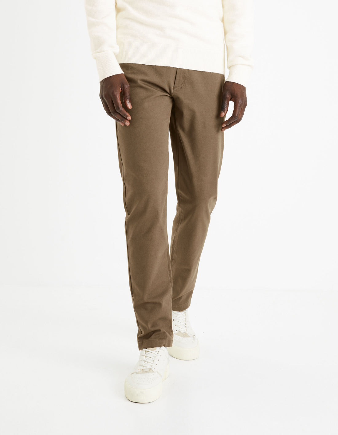 Slim Chino Pants_TOCHARLES_TAUPE_01