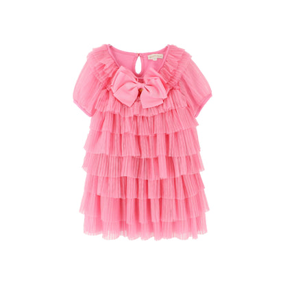 Tallulah Pleated Dress Rose