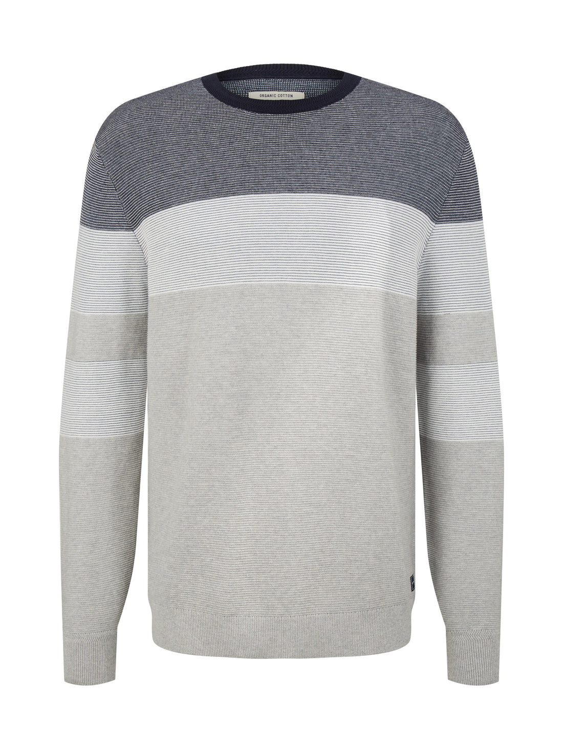 Blue Grey Stripe Sweater