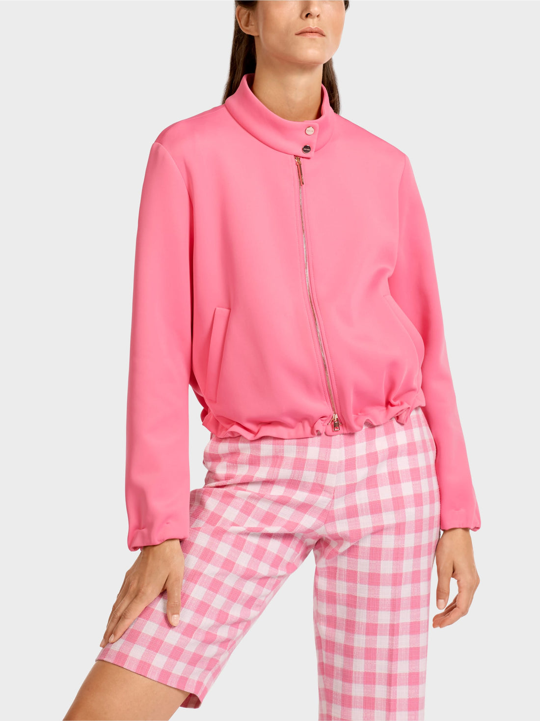 Jersey Jacket With Stand-Up Collar Marc Cain