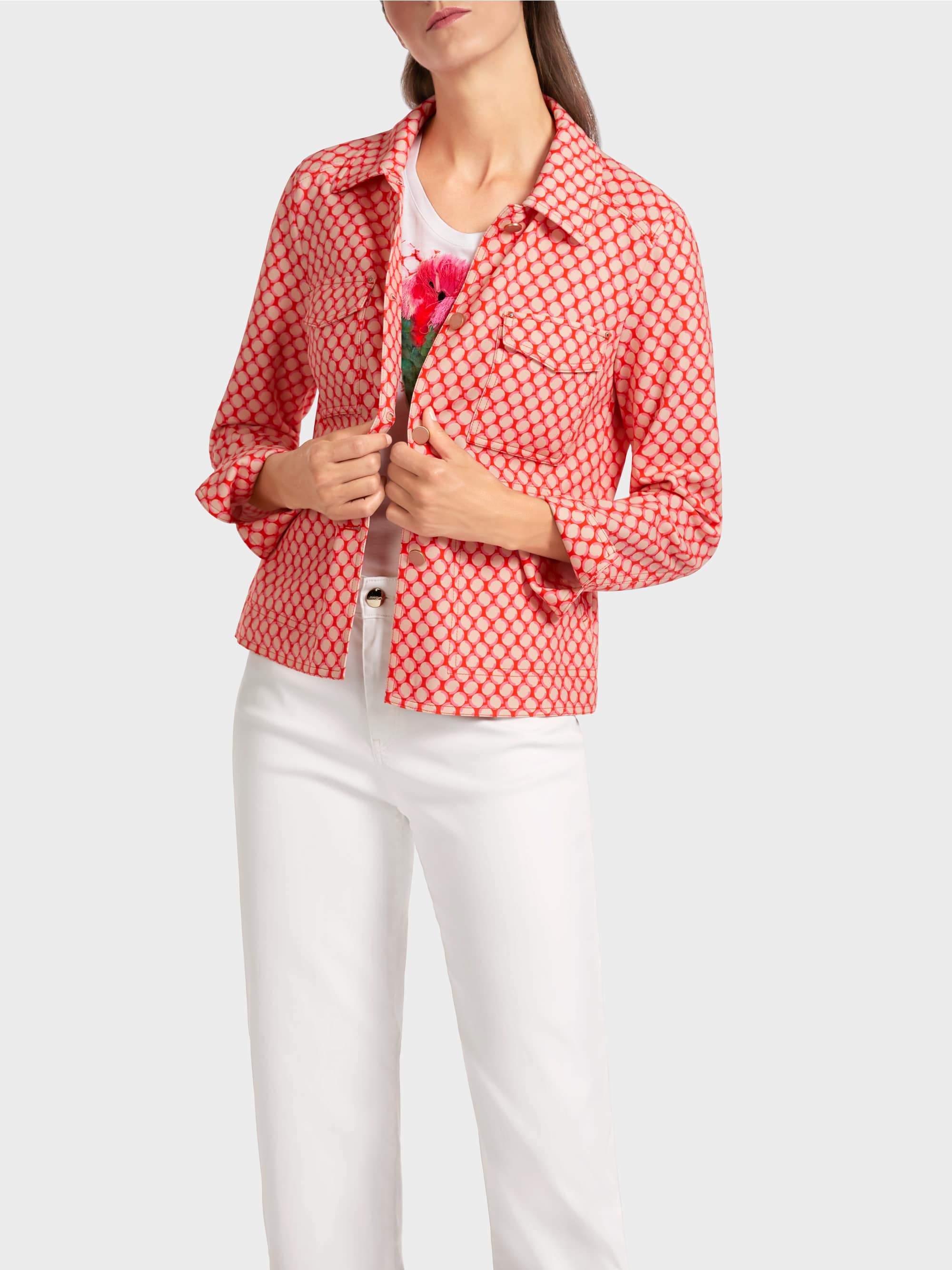 Jacket In Polka Dot Pattern