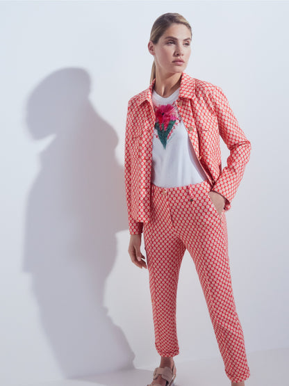 Jacket In Polka Dot Pattern