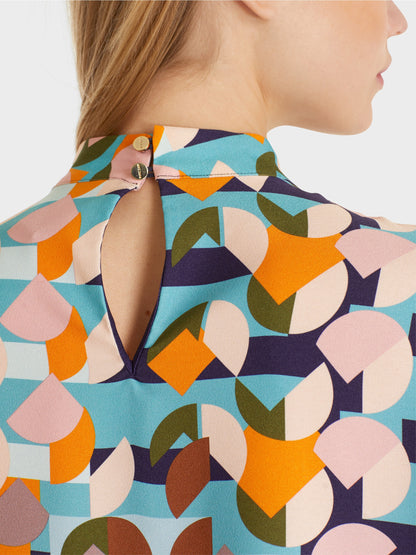 Blouse Shirt With Graphic Print