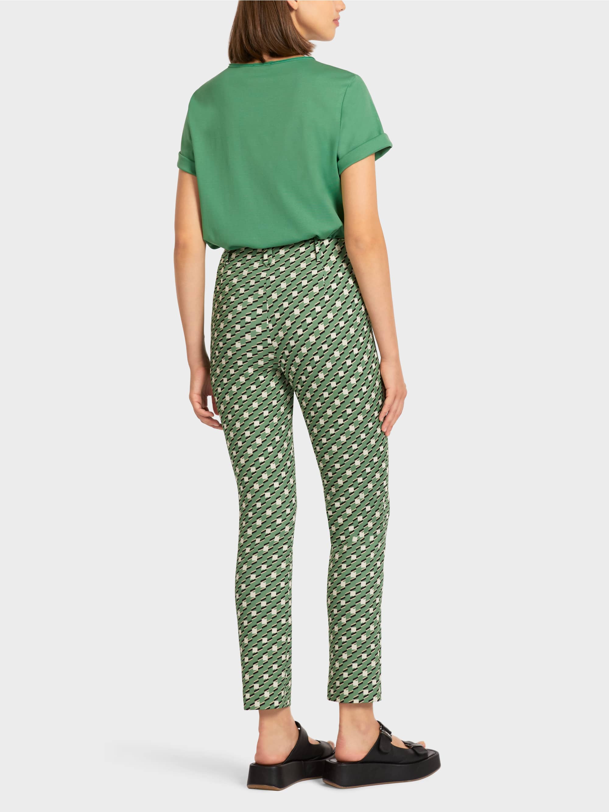 Pants In A Geometric Pattern Marc Cain