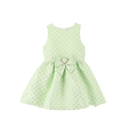 Ursula Heart Bow Dress Green