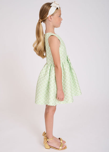 Ursula Heart Bow Dress Green