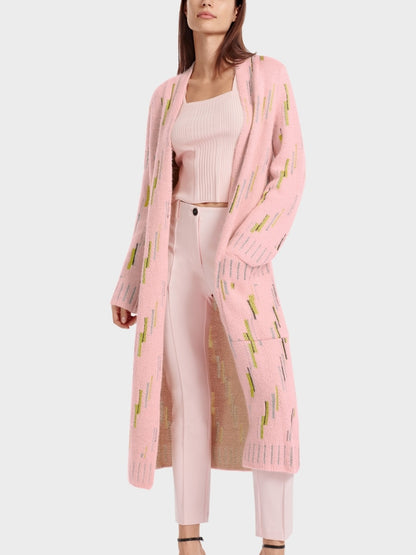 Pink Woollen Loose Fit Buttonless Coat_VC 11.01 M01_210_05