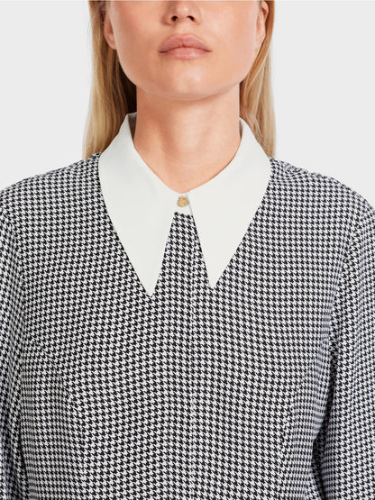Viscose Blouse With Houndstooth Check_VC 51.34 W28_190_03