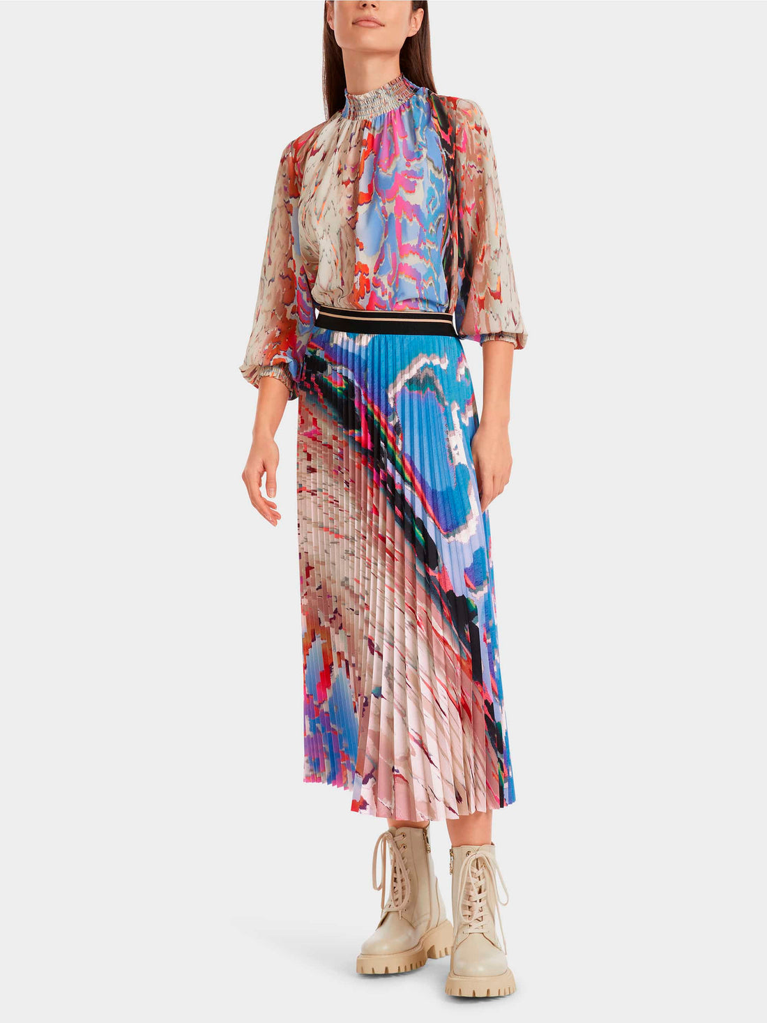 Colourful Printed Pleated Skirt_VC 71.04 W43_321_01