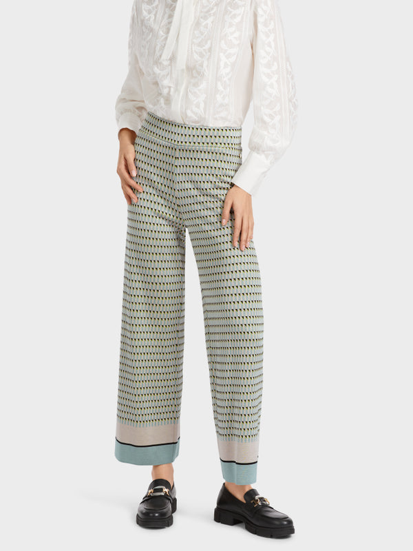 Slip-On Trousers With All-Over Print_VC 81.09 M06_315_05
