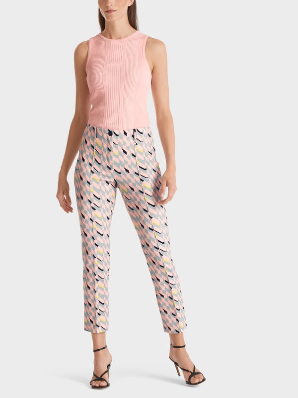 Printed Stretch Dress Trousers In Jersey_VC 81.11 J01_315_03