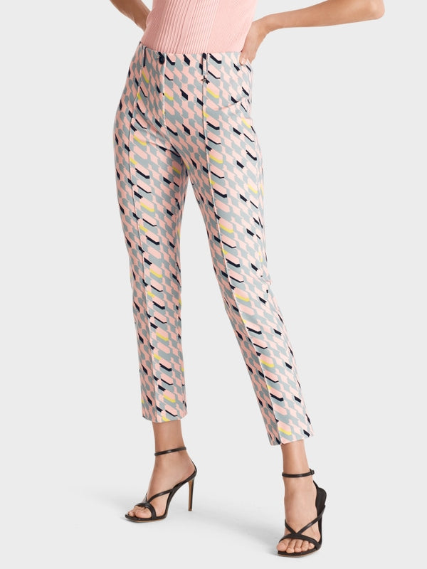 Printed Stretch Dress Trousers In Jersey_VC 81.11 J01_315_04