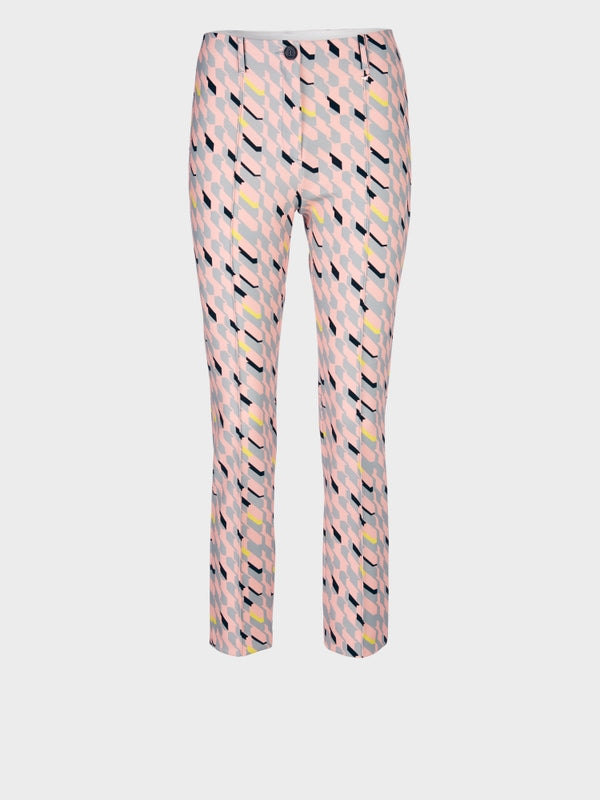 Printed Stretch Dress Trousers In Jersey_VC 81.11 J01_315_06
