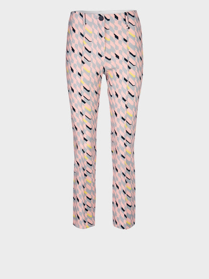 Printed Stretch Dress Trousers In Jersey_VC 81.11 J01_315_06