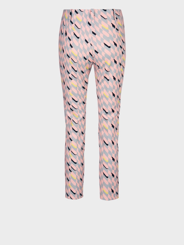 Printed Stretch Dress Trousers In Jersey_VC 81.11 J01_315_07
