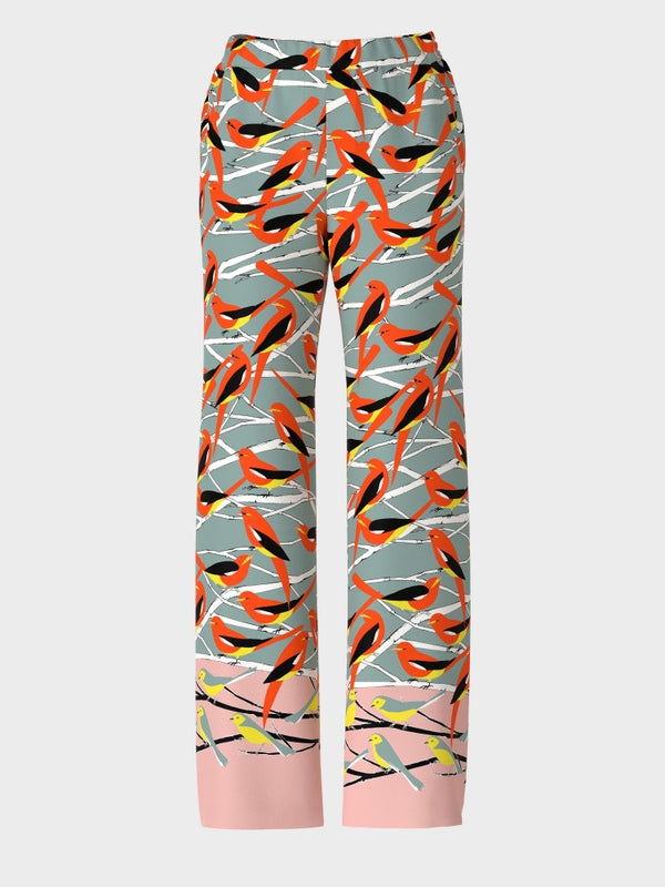 Slip-On Trousers With All-Over Bird Design_VC 81.13 W02_315_06