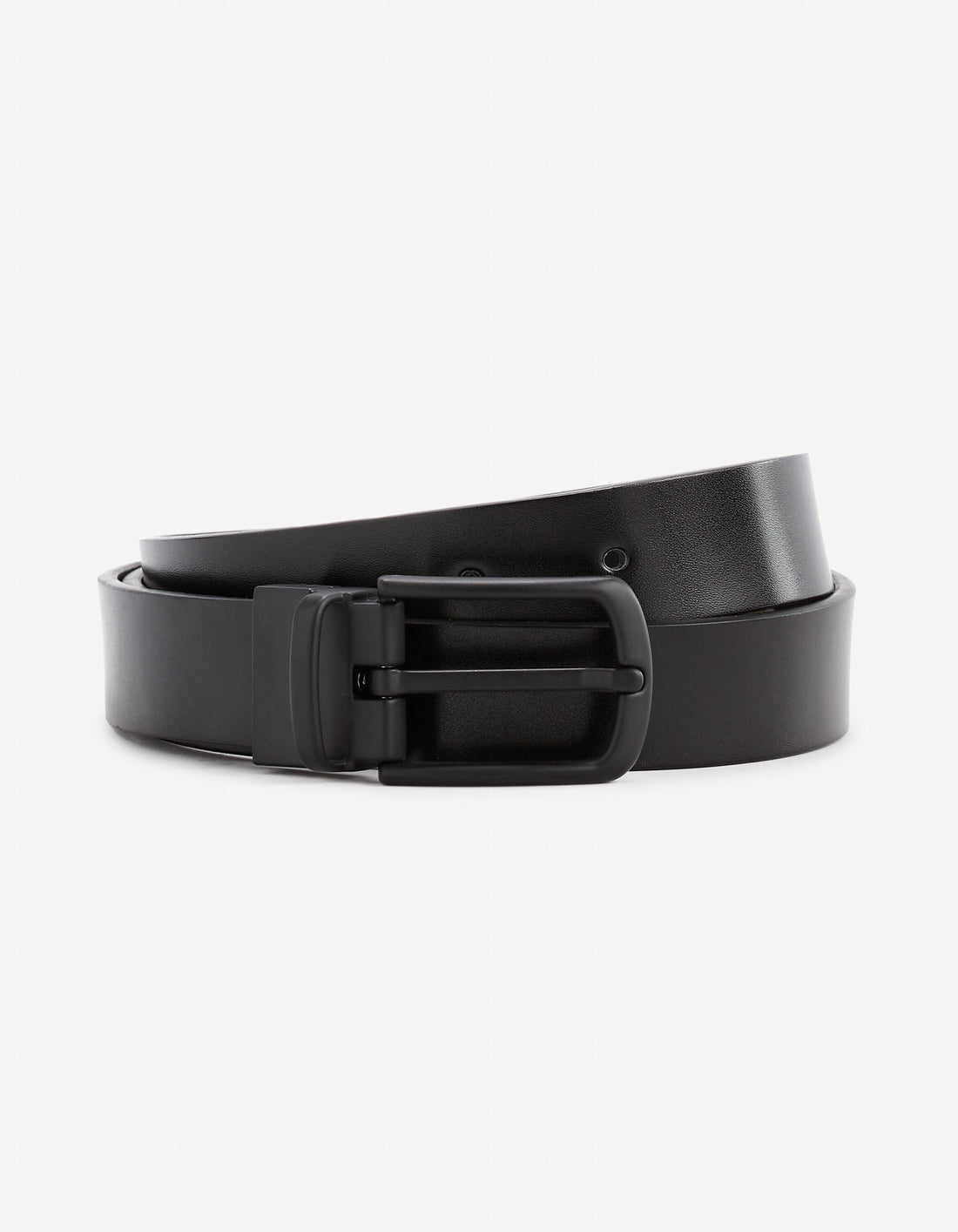 100% Leather Belt - Black_VINERA_BLACK_01
