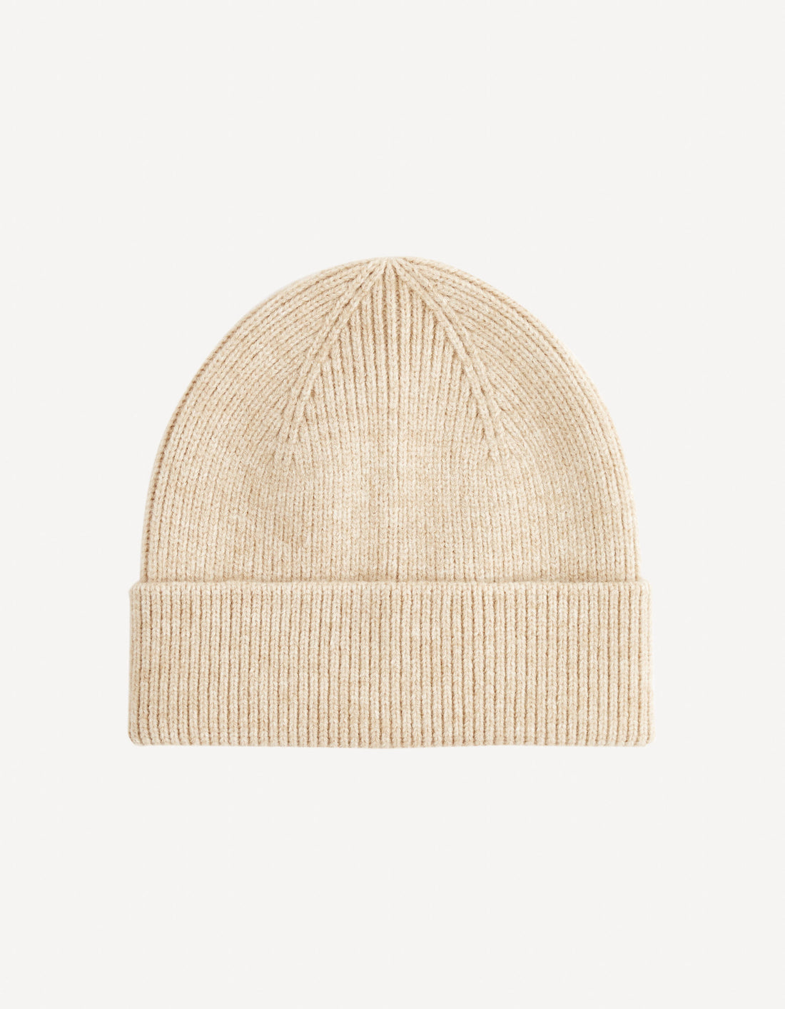 Knitted Hat - Beige_VIRIBEAN_BEIGE MEL A_01