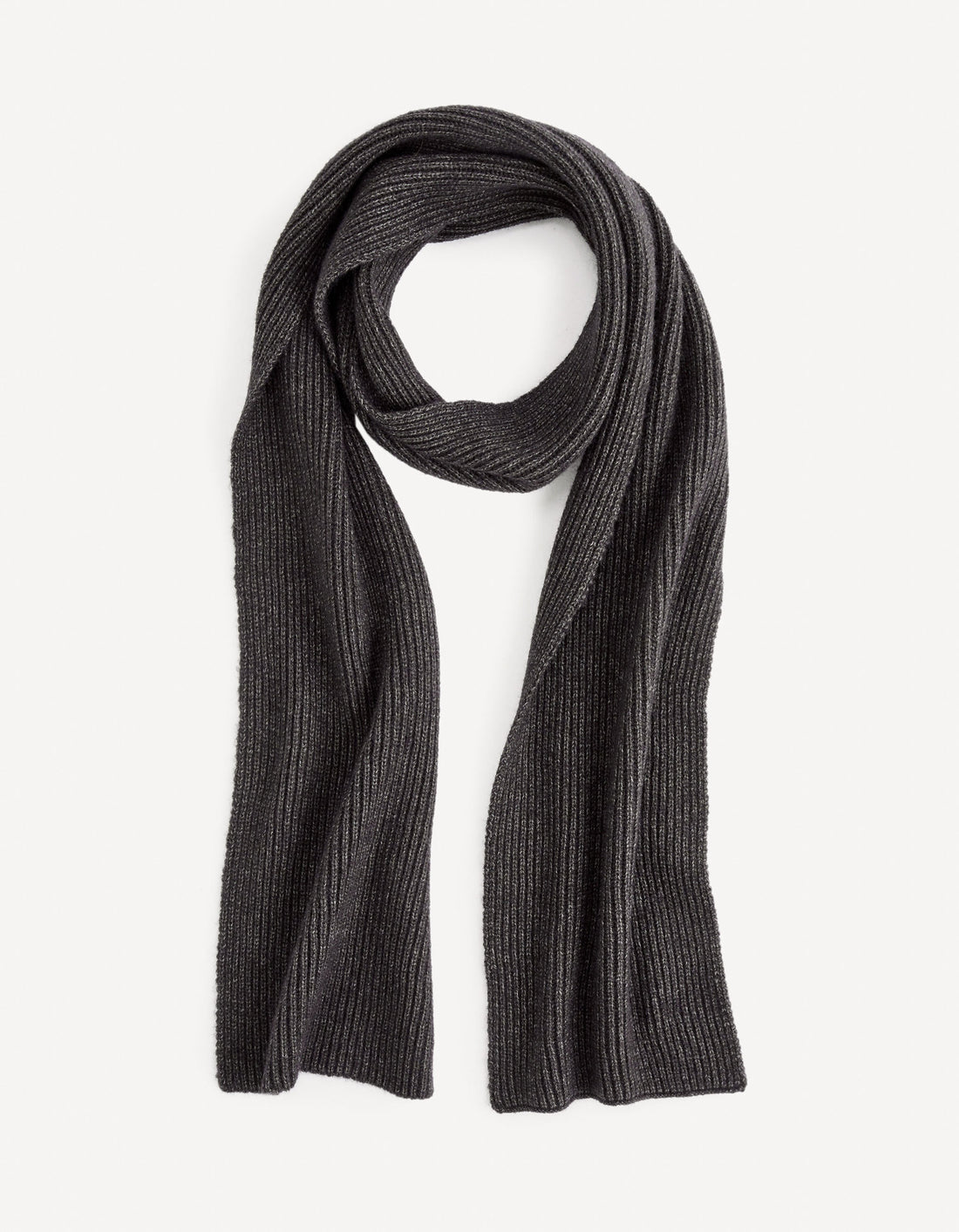 Knitted Scarf - Anthracite_VIRIBS_ANTHRA MEL_01