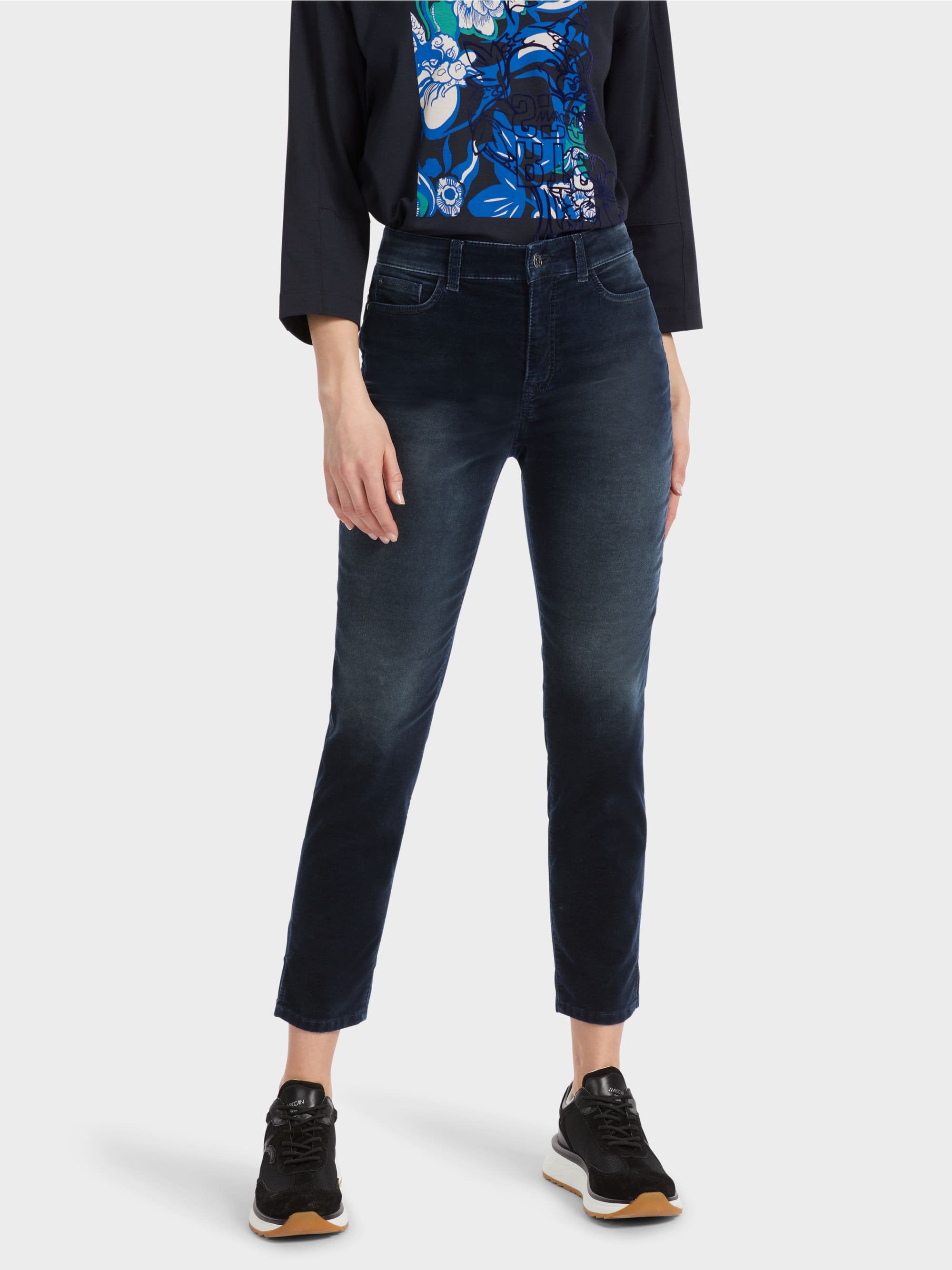 Dark Blue Silea Five-Pocket Jeans_VS 81.36 J12_395_05