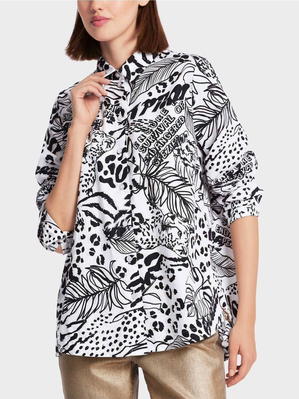 Printed "Rethink TogetherÓ Shirt Blouse_WS 51.04 W06_110_05