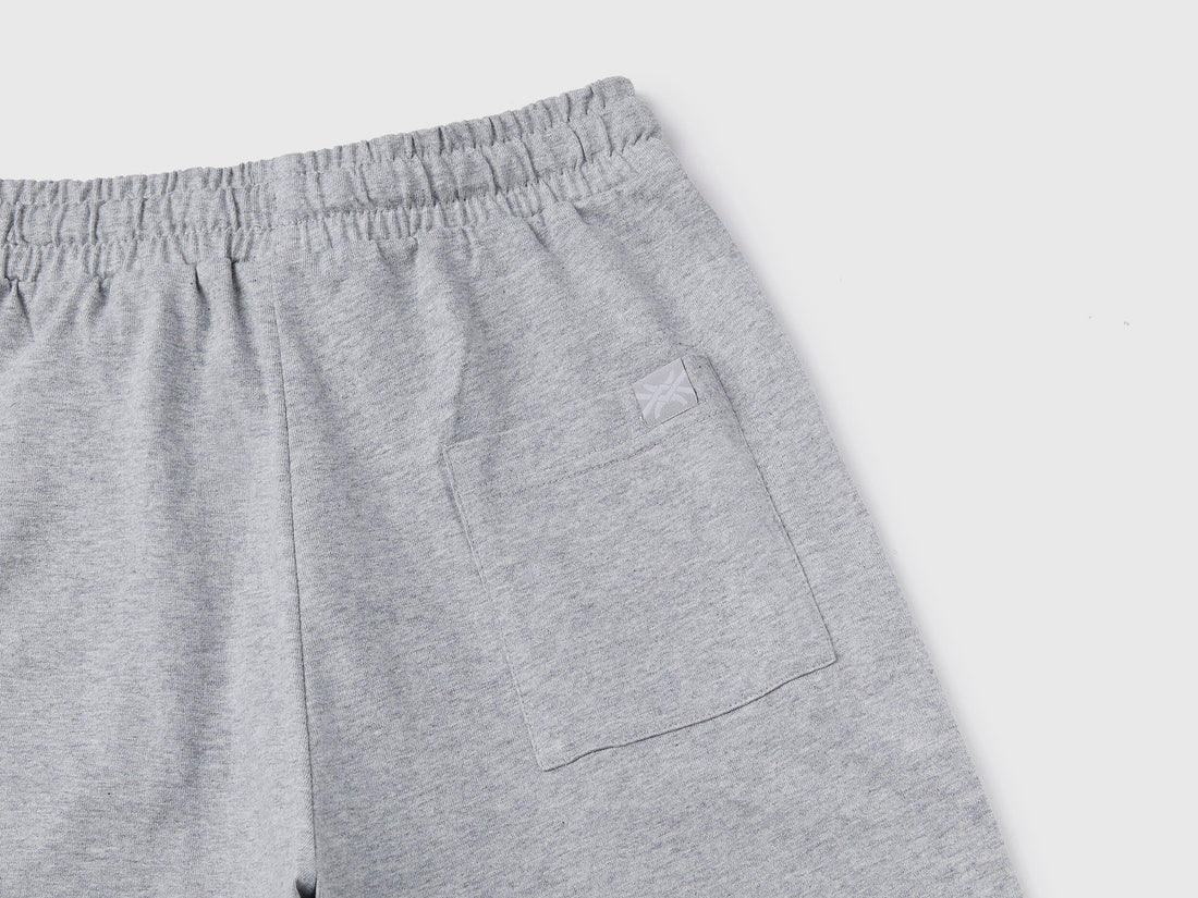 Basketball-Style Knitted Shorts With Drawstring