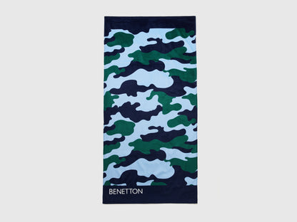 Beach Towel With Camouflage Print