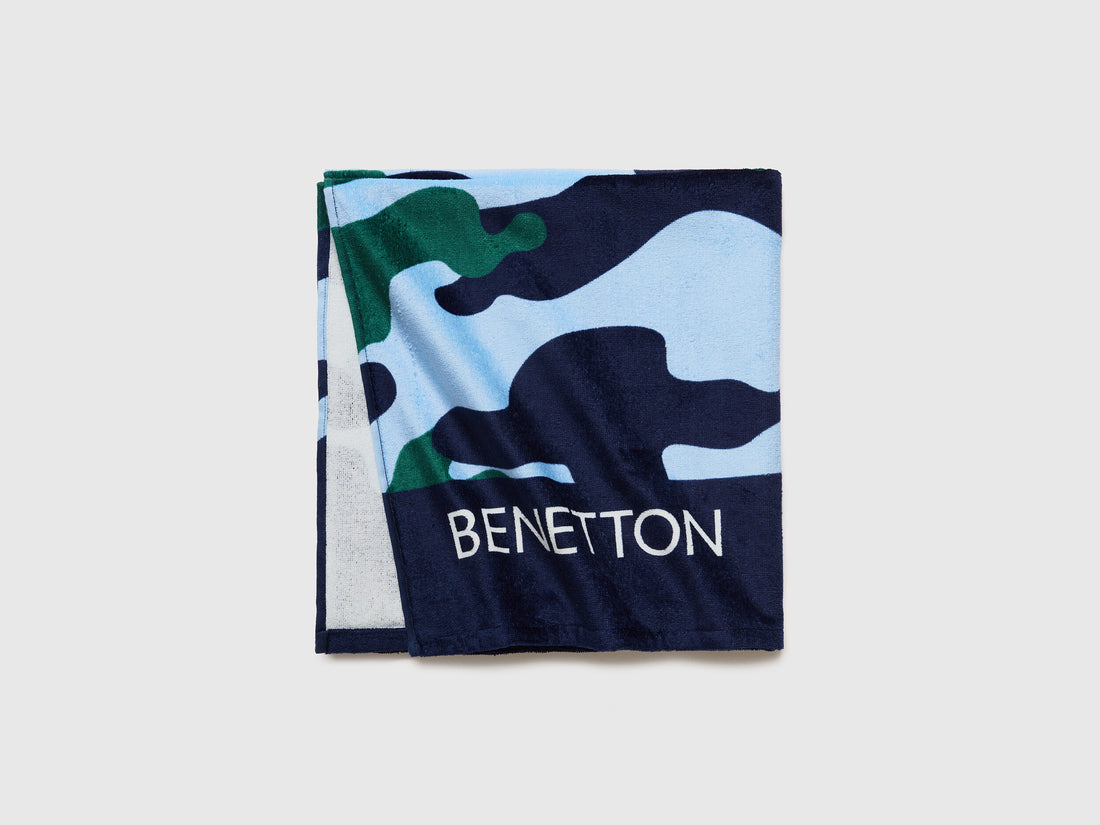 Beach Towel With Camouflage Print