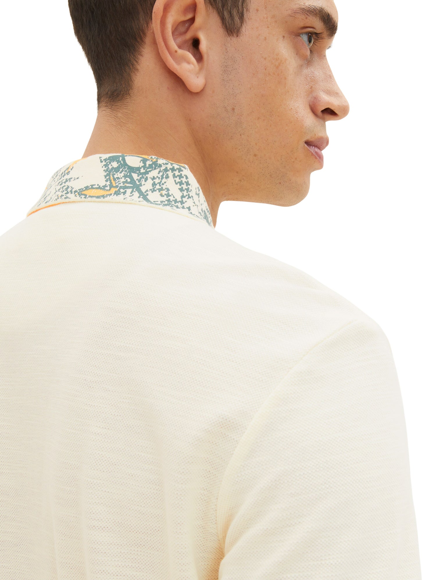 Beige Short Sleeve Polo Shirt