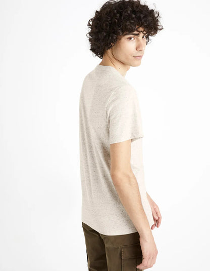 Beige Short Sleeve T-shirt