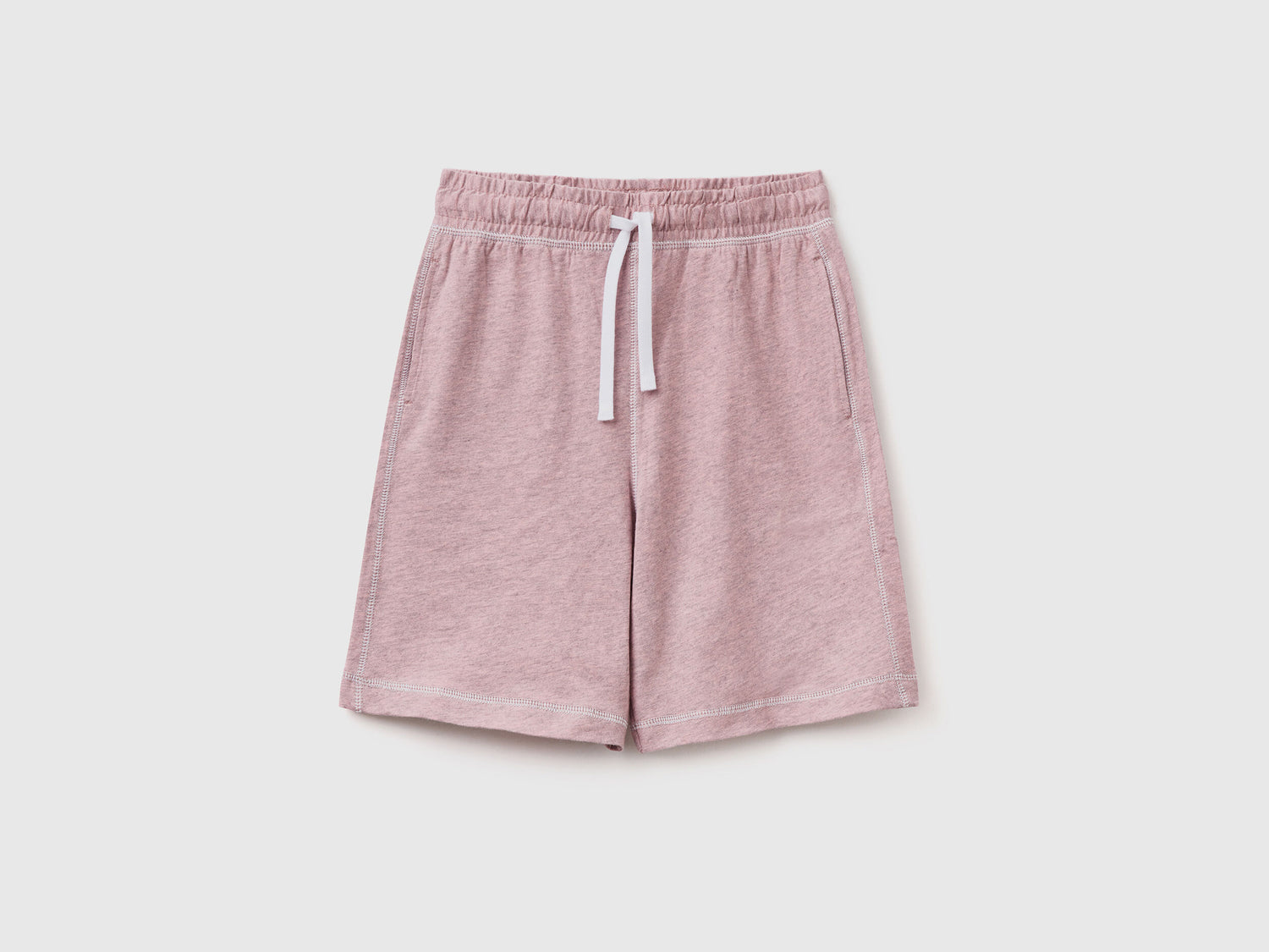 Bermuda Knitted Shorts In Marl Jersey