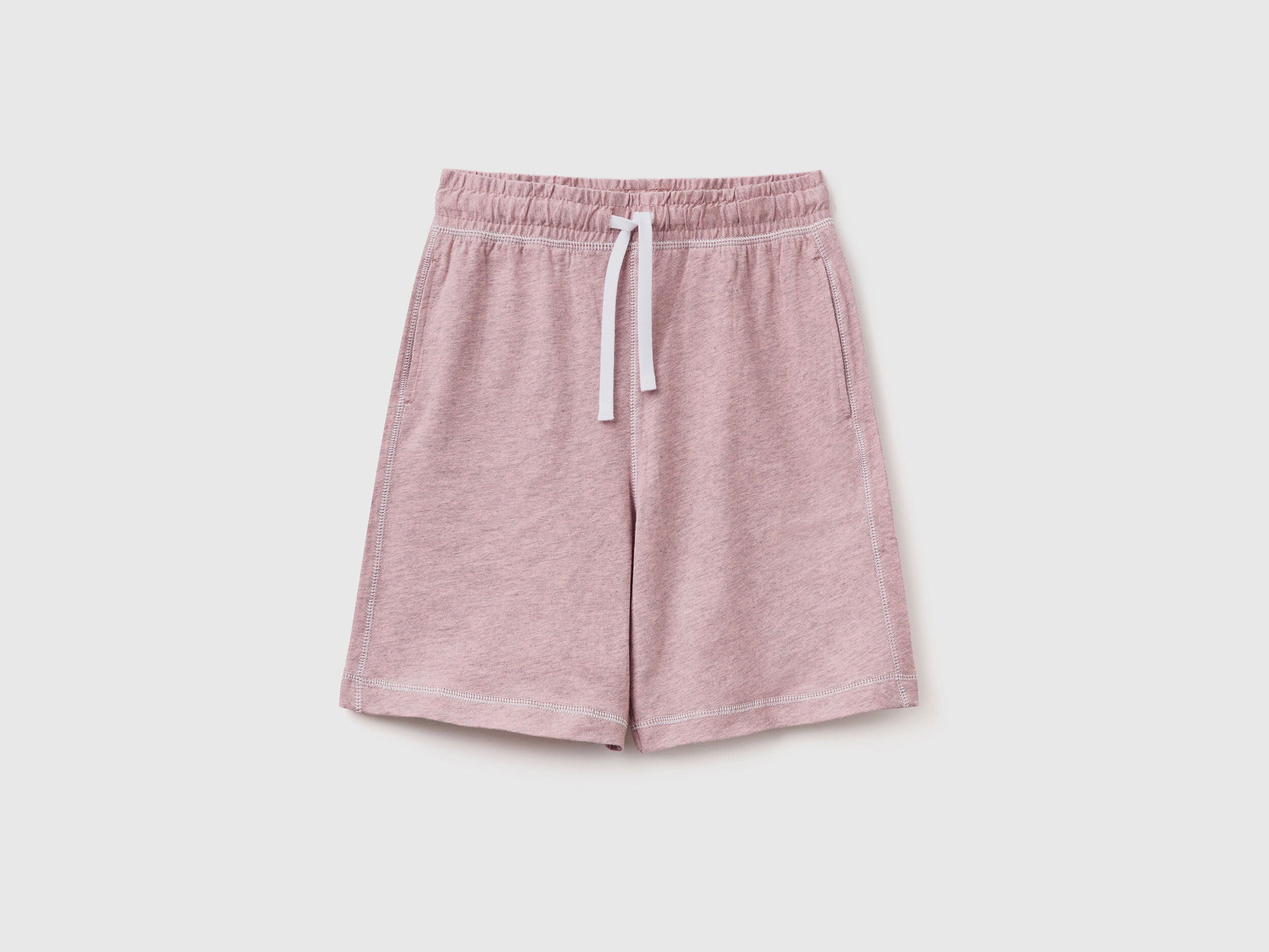 Bermuda Knitted Shorts In Marl Jersey - BEVAVA