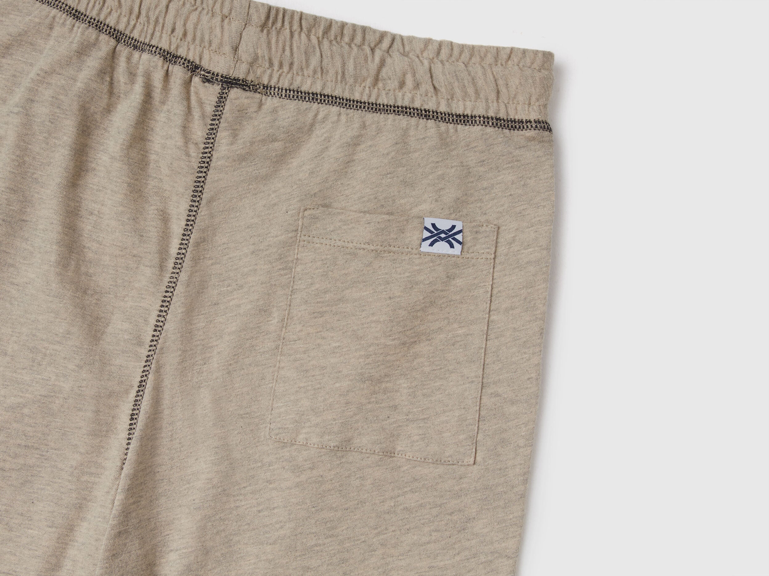 Bermuda Knitted Shorts In Marl Jersey