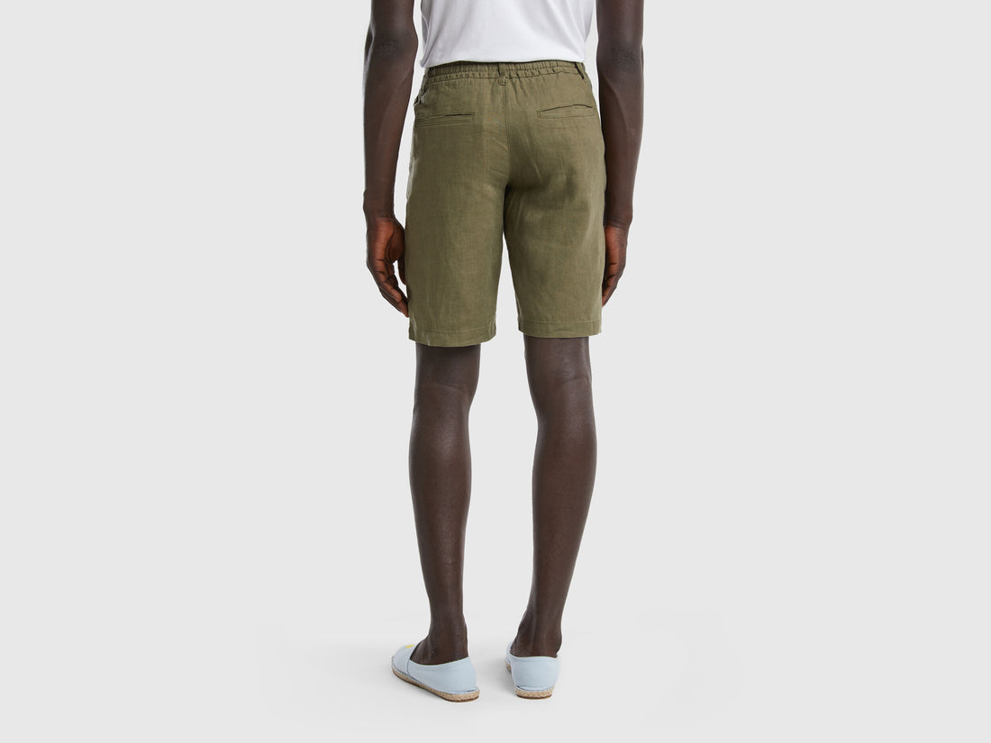 Bermudas In 100% Linen