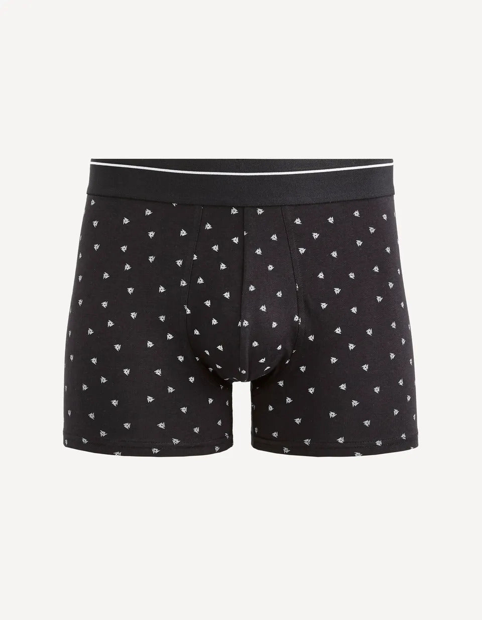 Black All-Over Print Knitted Boxers