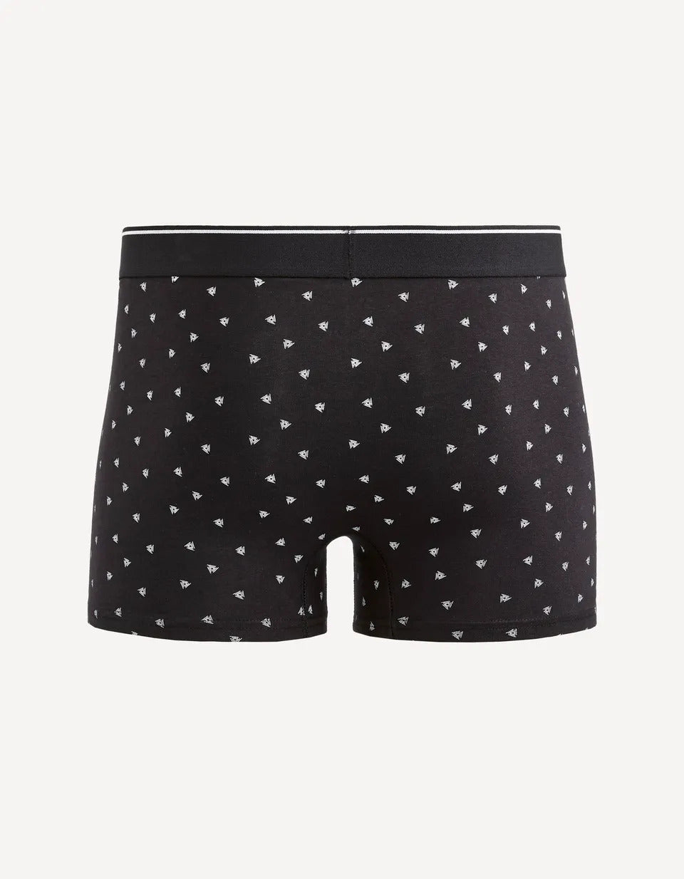 Black All-Over Print Knitted Boxers