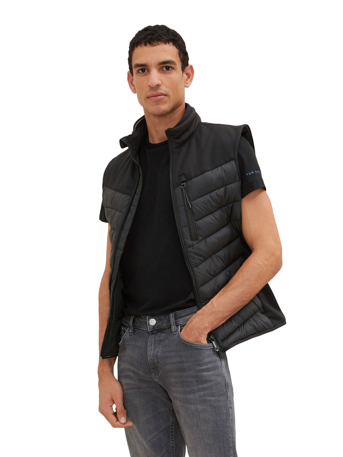 Black Quilted Puffer Vest