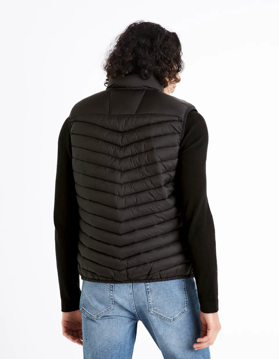 Black Quilted Puffer Vest