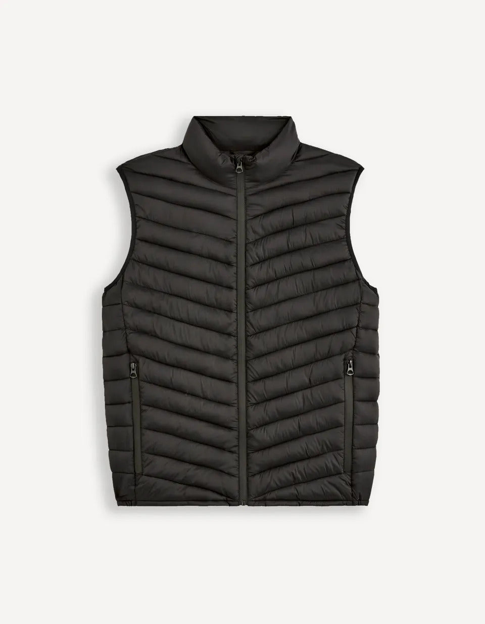 Black Quilted Puffer Vest