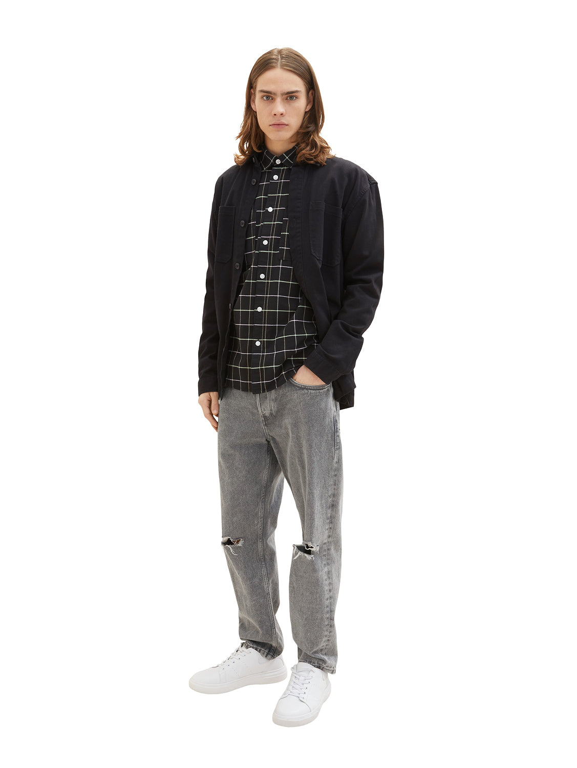 Black Striped Long Sleeve Shirt Tom Tailor