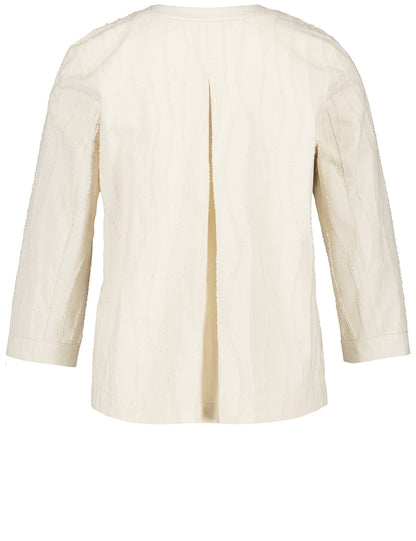 Blazer Jacket With 3/4-Length Sleeves