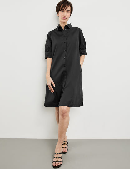 Blouse Dress With Inverted Pleat