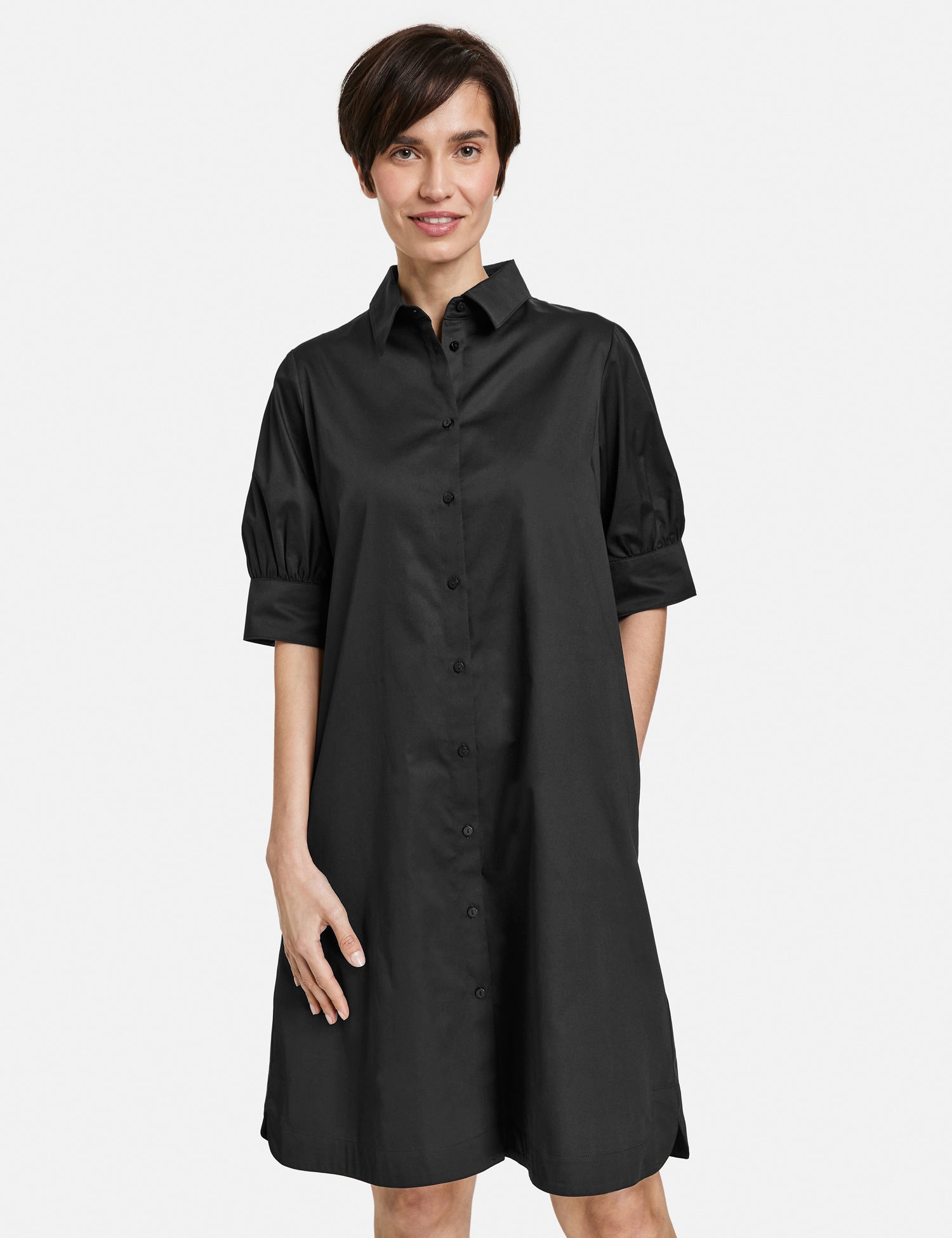 Blouse Dress With Inverted Pleat