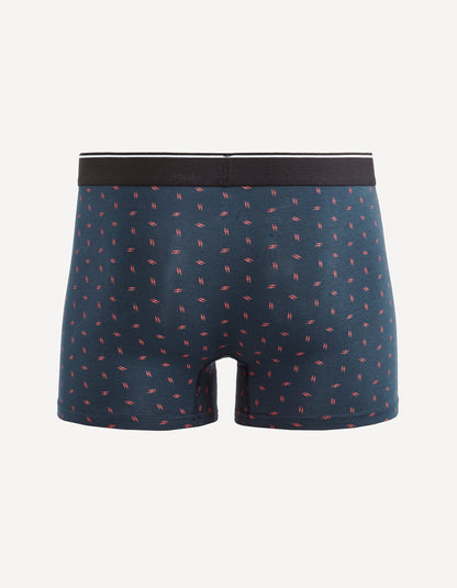 Blue All-Over Print Knitted Boxers